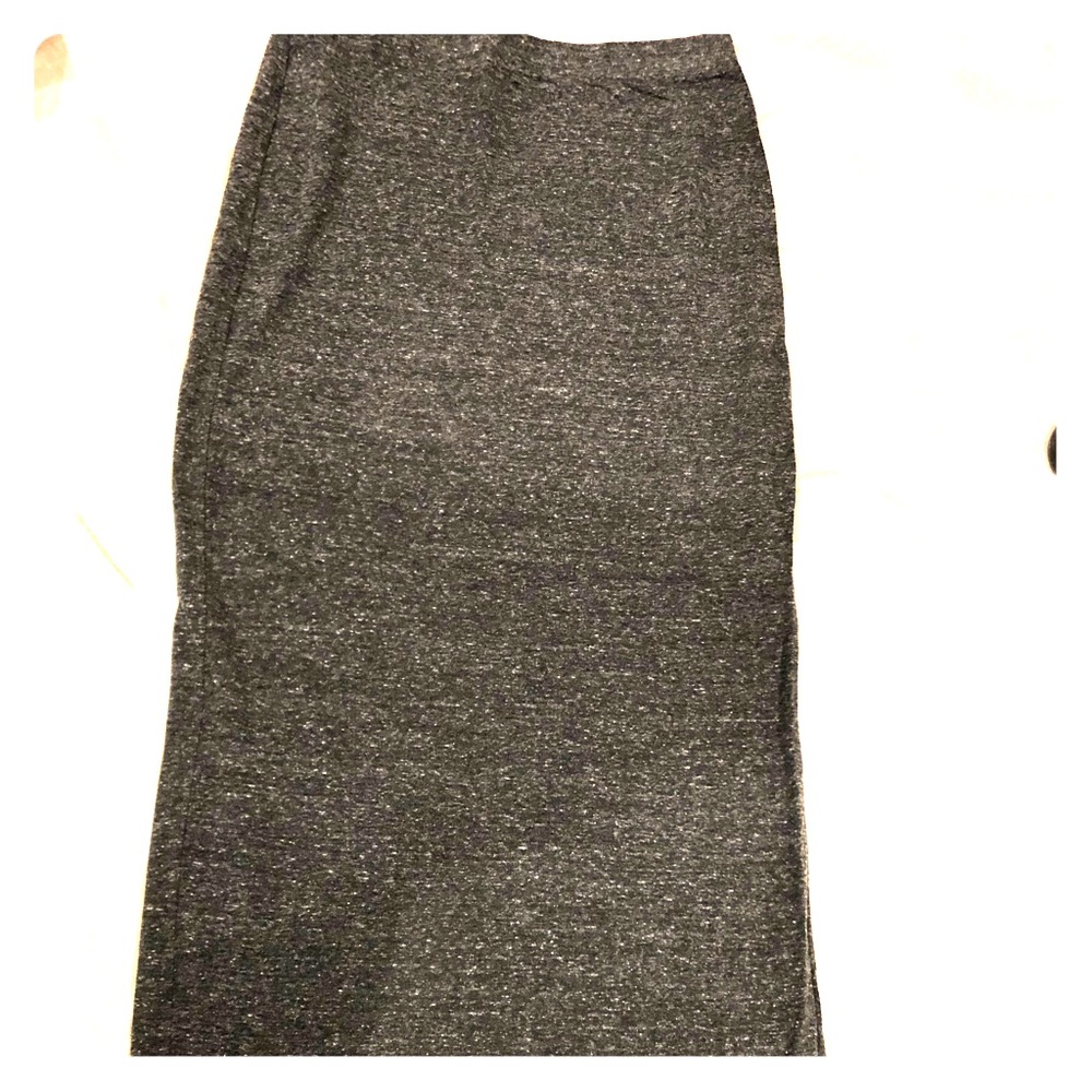 Marbled grey long maxi skirt-size L